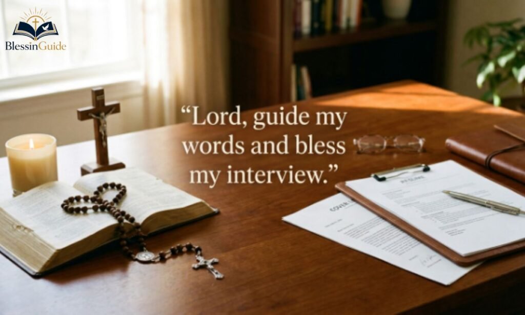 Short Catholic Prayer for Job Interview Success