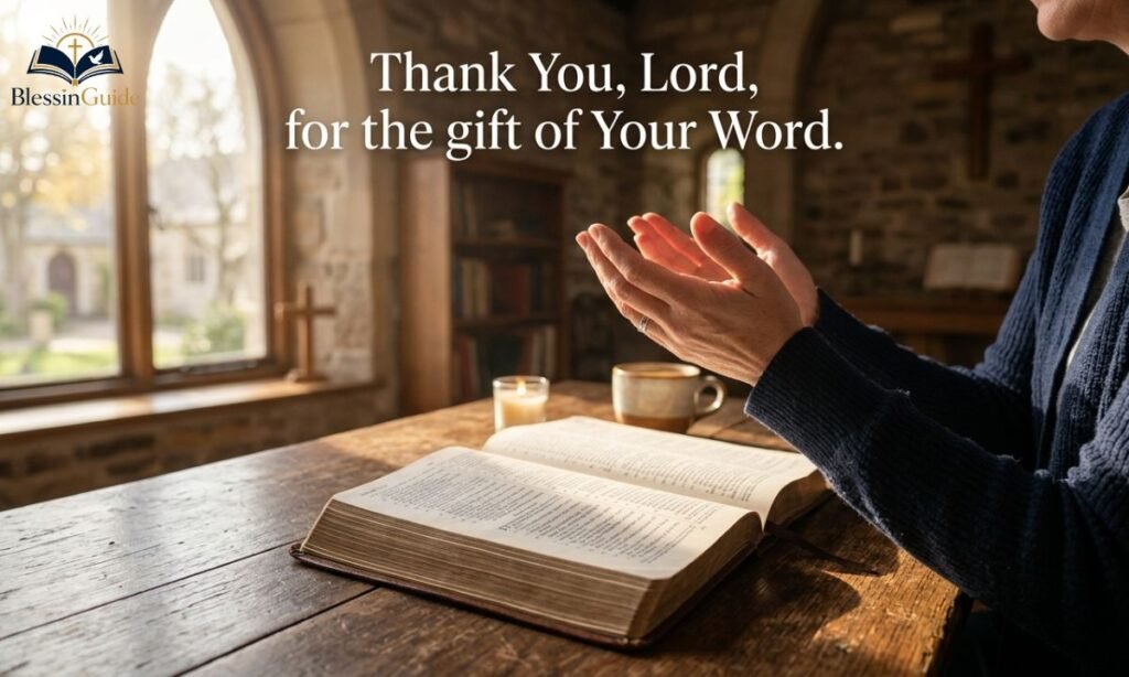 Closing Prayer of Thanksgiving for God’s Word