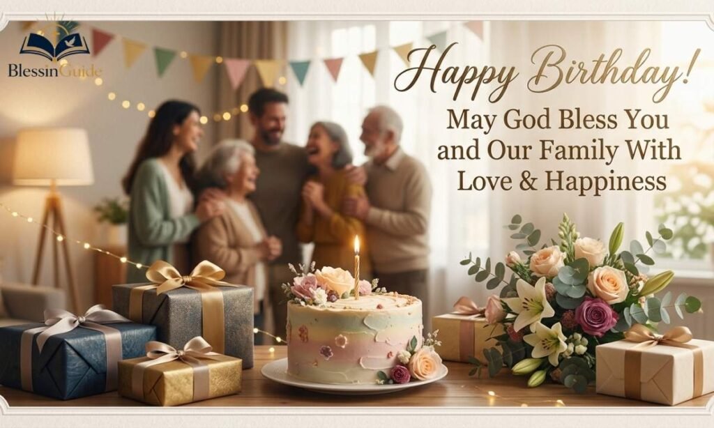 Happy Birthday God Bless You Wishes for Family