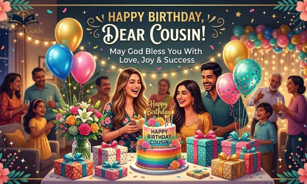 Happy Birthday God Bless You Wishes for a Cousin