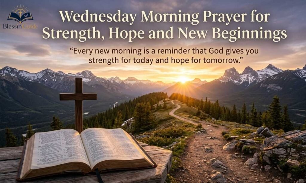 Wednesday Morning Prayer for Strength, Hope and New Beginnings