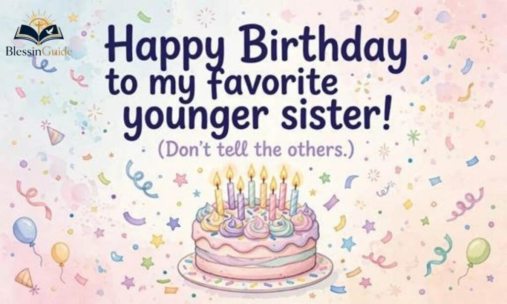 Funny Birthday Wishes for My Younger Sister