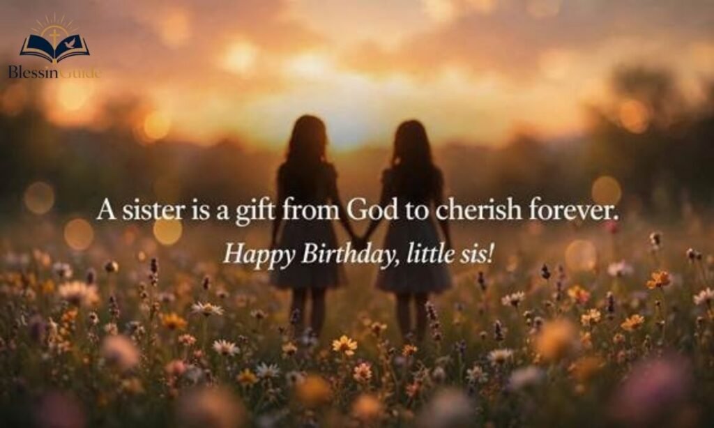 Short Birthday Wishes for My Younger Sister with Prayers