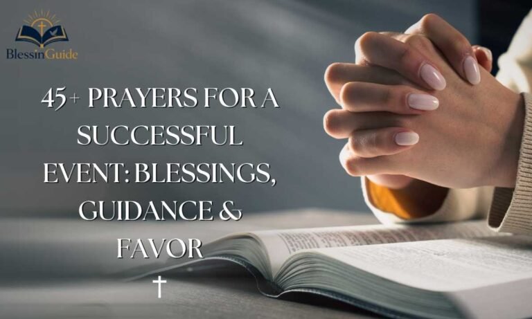 Prayers for a Successful Event